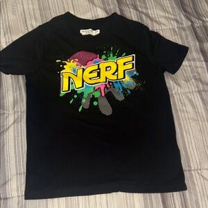 Abercrombie kids boy Nerf Kids Black Tee with Colorful Graphic size 7/8